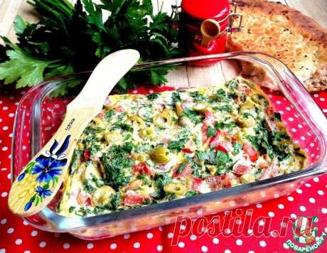 Омлет с помидорами и оливками в СВЧ – кулинарный рецепт