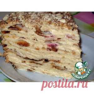 Торт слоеный сливочный 