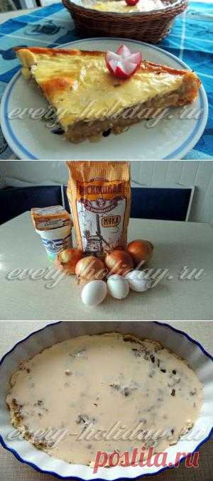 Французский луковый пирог
