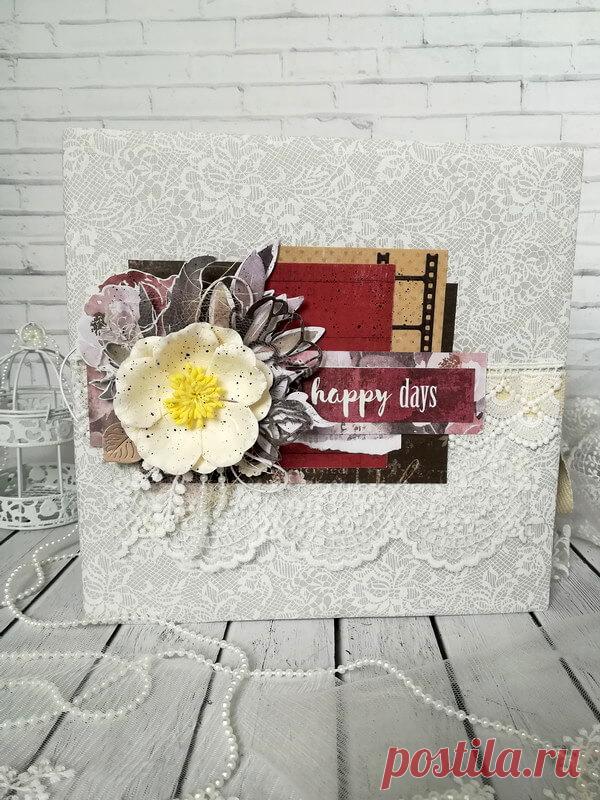 Подарок для молодоженов от родителей. Фотоальбом для влюбленных Happy Days