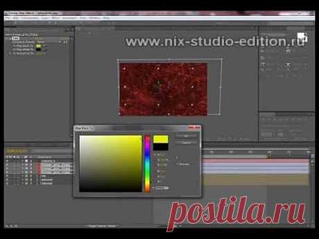Титры с текстурой в АЕ / Adobe After Effects CS5.5 / Pinme.ru / Людмила Гультяева