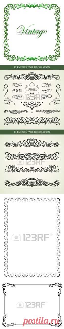 Calligraphy Ornamental Decorative Frame Vector Royalty Free Cliparts, Vectors, And Stock Illustration. Pic 13120863.