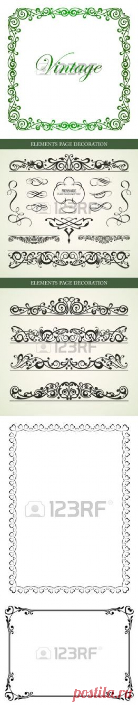 Calligraphy Ornamental Decorative Frame Vector Royalty Free Cliparts, Vectors, And Stock Illustration. Pic 13120863.
