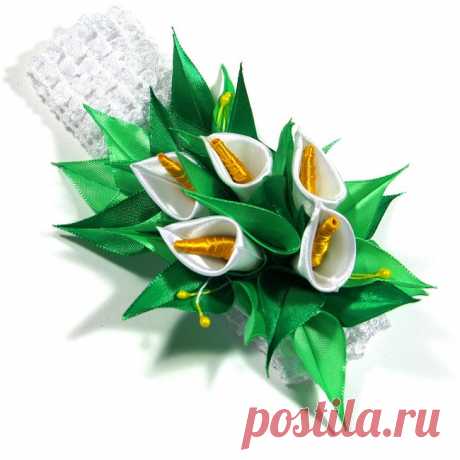 Как сделать каллы из лент