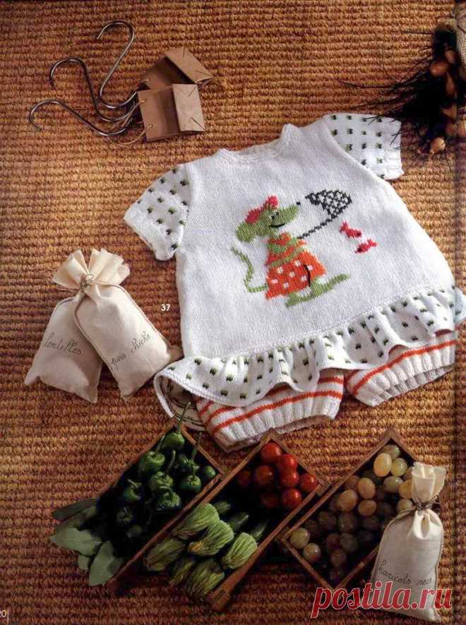 Платье-туника для девочки крючком