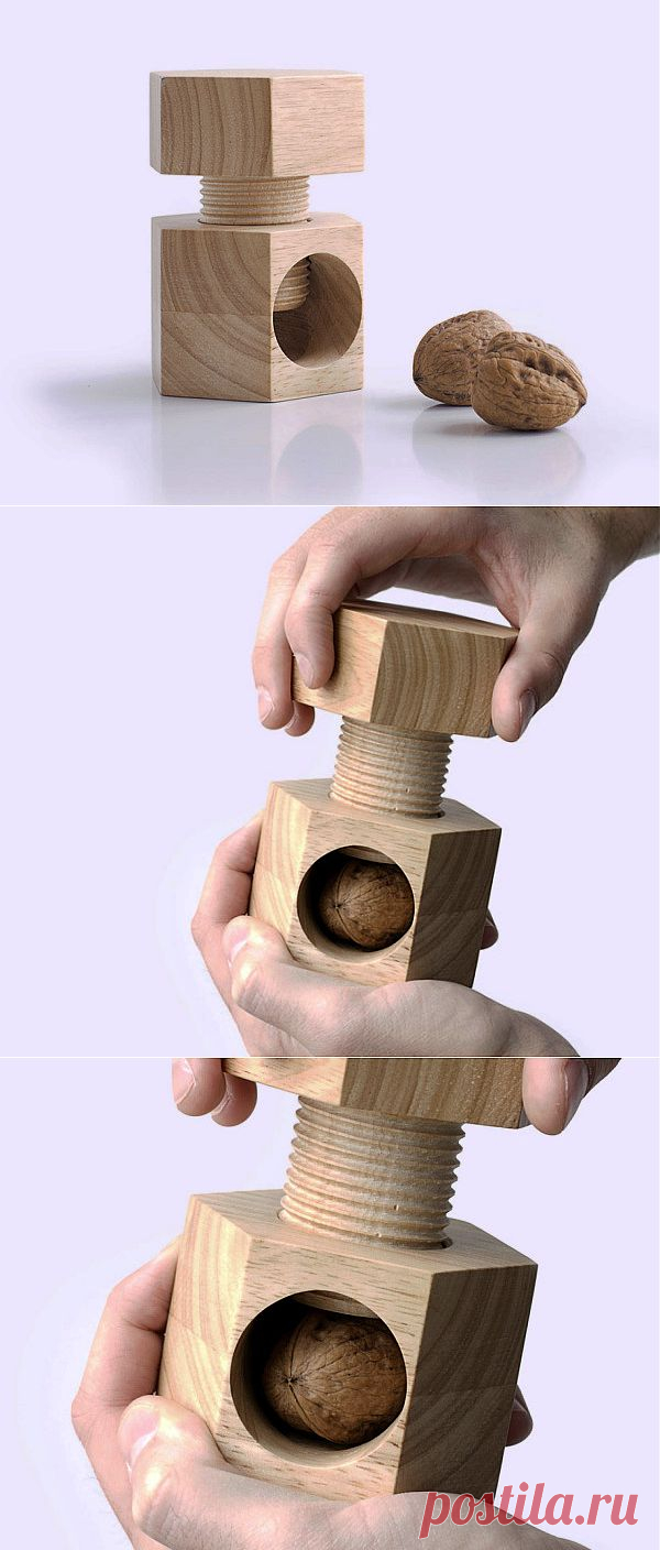 Минималистичный, безопасный, деревянный Щелкунчик | Промышленный дизайн | Предметы быта