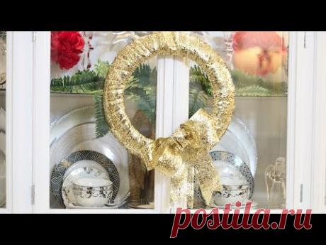 THE 12 DAYS OF CHRISTMAS - DOLLAR TREE GLAM WREATH