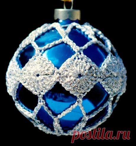 Крючком Рождество орнамент покрывает шаблон PDF по SueAllenCrochet