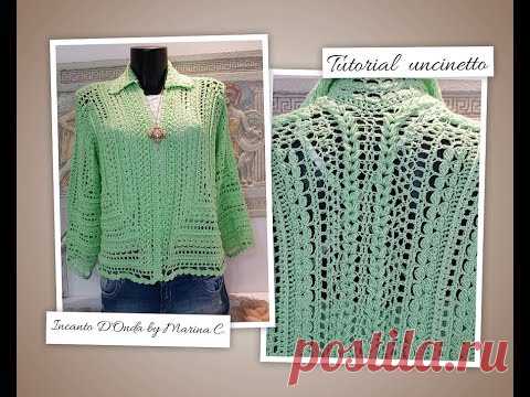 Tutorial uncinetto Cardigan Incanto D'Onda (1° parte)