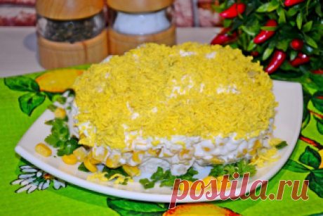 Классический новогодний салатик из ананаса и курицы | Готовим Смакуем | Яндекс Дзен