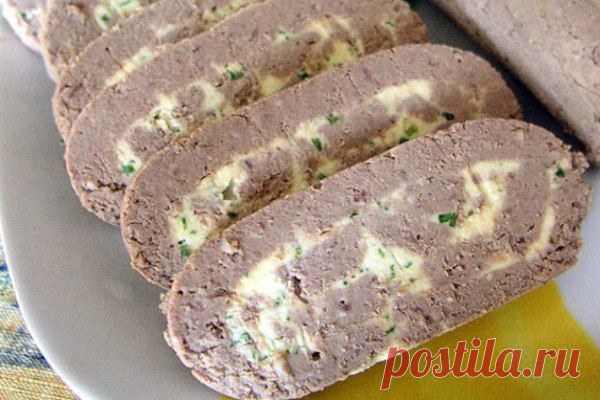 Домашняя печёночная колбаса