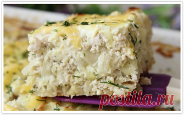 Сочная запеканка из куриного фарша с капустой: ем и худею!