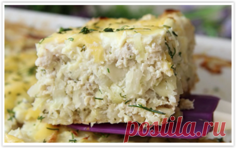 Сочная запеканка из куриного фарша с капустой: ем и худею!