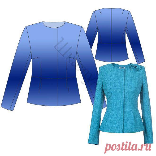 Выкройка жакета с баской | Шкатулка