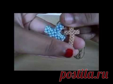 Beaded cross...ting!
