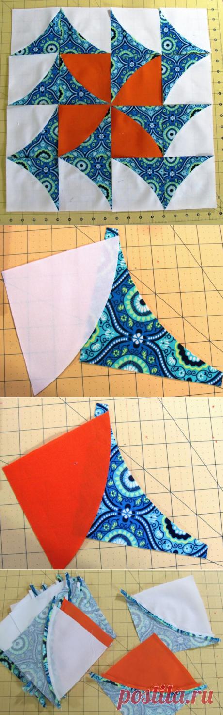 Лоскутный блок-4. Мастер-класс..