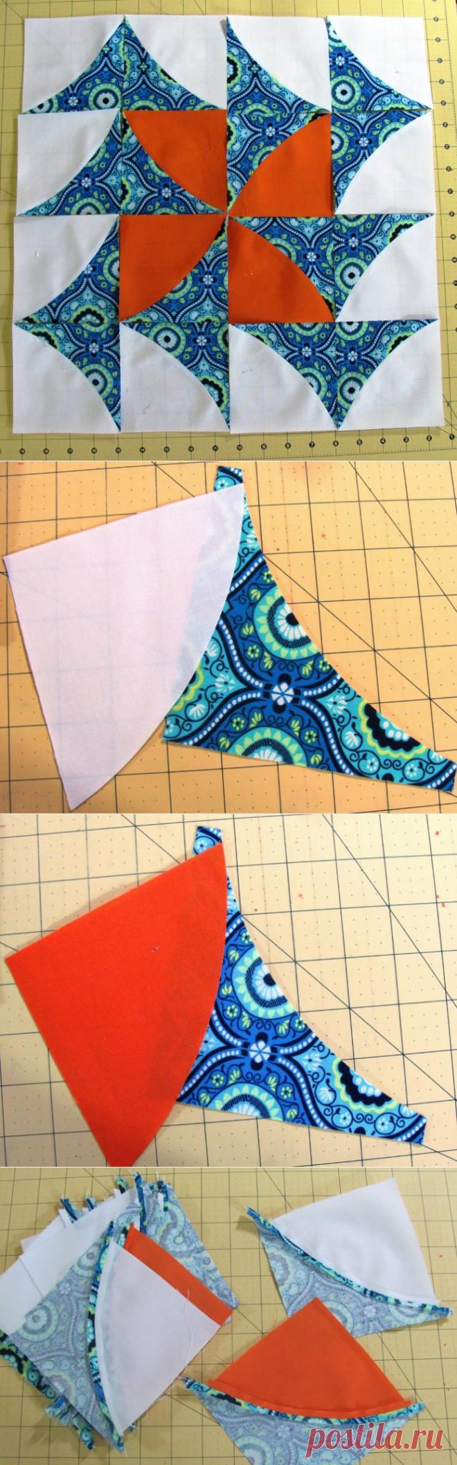 Лоскутный блок-4. Мастер-класс..