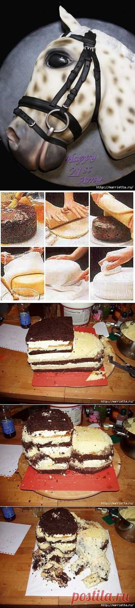 Марципановые торты. Лошади. Рецепт марципана и как сделать натуральные пищевые красители.