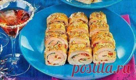 Куриные рулетики «Конфетти» | Семья и дом