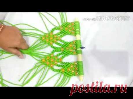 Macrame Laddle spoon hanger