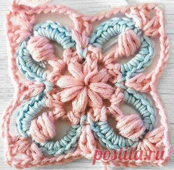 ТОП-10 ярких, блистательных, современных схем любимого всеми бабушкиного квадрата! | Вязалки Веселого Хомяка | Дзен