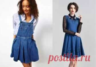 Джинсовый сарафан – универсальный и практичный предмет гардероба, модный несколько лет. С чем носить сарафан из джинсы, какую обувь подобрать.