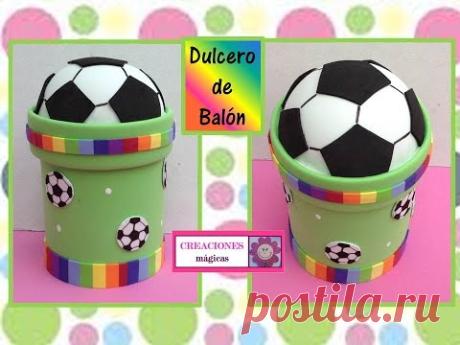 ♥♥DULCERO DE BALON DE FUT BOL♥♥-♥♥CREACIONES mágicas♥♥