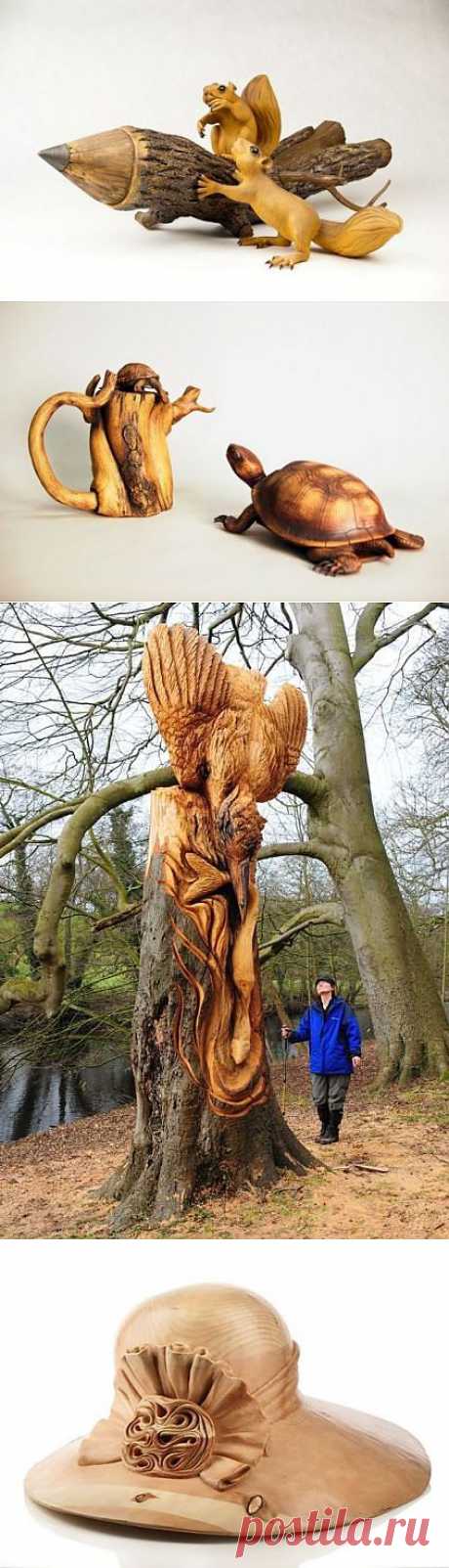 Потрясающие деревянные скульптуры (34 фото)