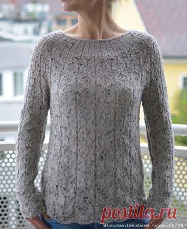 Tweedy Lace Sweater by Valentina Bogdanova