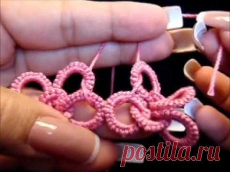 Frivolite-Tatting lesson 75 chainmaille