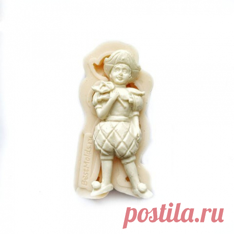 Силиконовый молд "МАЛЬЧИК ПАЖ. ВИНТАЖНАЯ ЁЛОЧНАЯ ИГРУШКА"