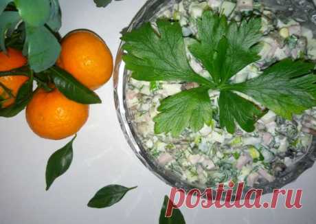 Салат с шампиньонами и ветчиной Автор рецепта Lena - Cookpad