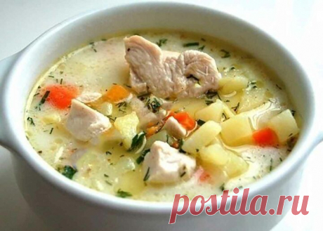 Сырный суп рецепт с курицей и плавленным сыром Сырный суп с курицей и плавленным сыром - полезное диетическое блюдо, которое рекомендуется при правильном питании и снижении веса.