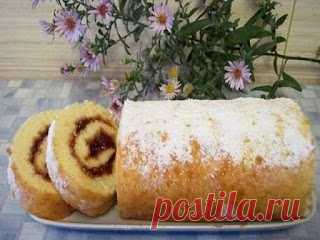 Самые вкусные рецепты: Рулет за 15 минут