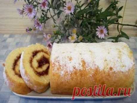 Самые вкусные рецепты: Рулет за 15 минут