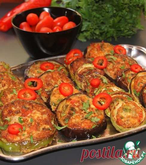 Овощные фаршированные кольца 