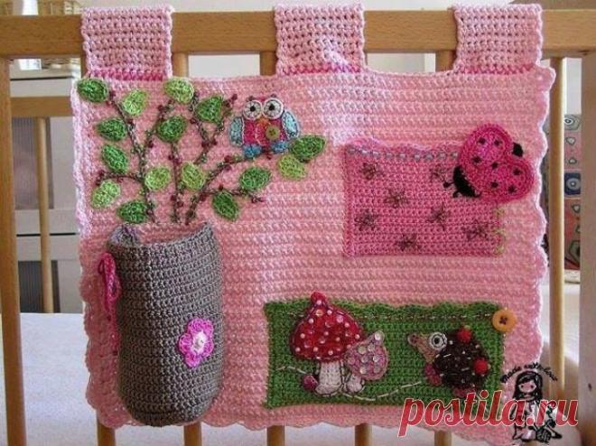 Очаровательная идея для дома - вязаные органайзеры