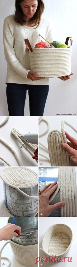 Корзинка для рукоделия / Вязание как искусство!