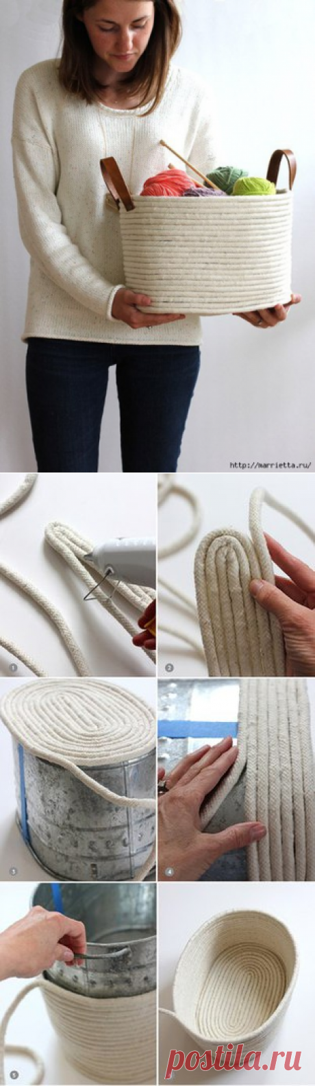 Корзинка для рукоделия / Вязание как искусство!