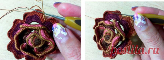 Мастер-классы к этой красоте от Аси(Галины) Вертен. Мотив « Роза» Часть 1