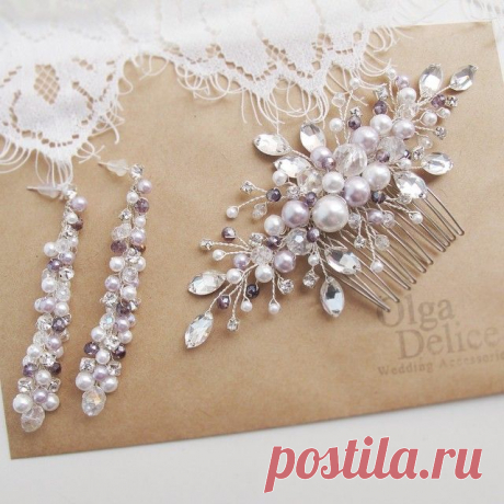 Комплект с сиреневыми нотками для невесты Светы))) #OlgaDelice