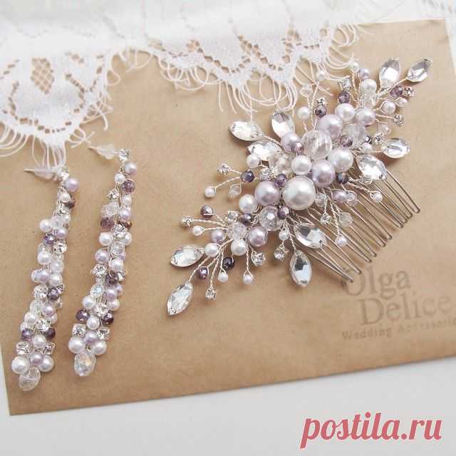 Комплект с сиреневыми нотками для невесты Светы))) #OlgaDelice