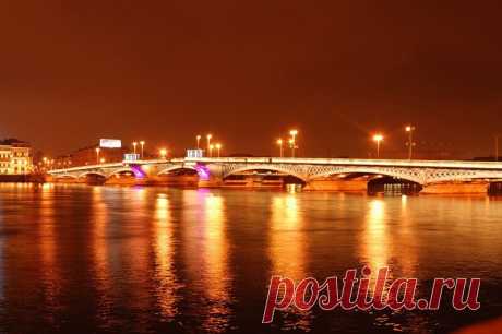 Разводные мосты Санкт-Петербурга . Благовещенский мост.