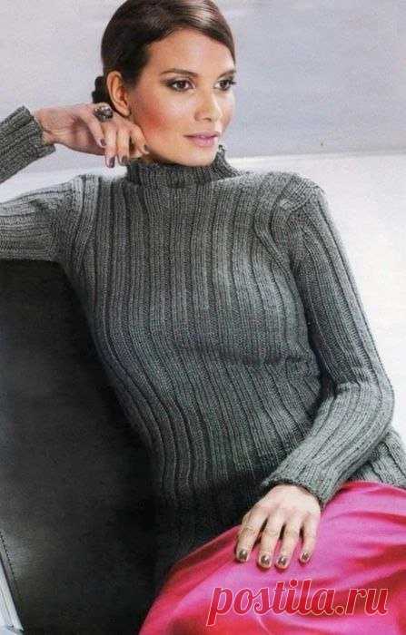 Свитер. Спицы.