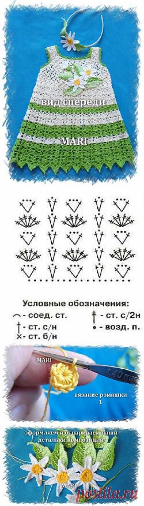 Вяжем летний наряд для девочки / Детская одежда крючком. Схемы / PassionForum - мастер-классы по рукоделию