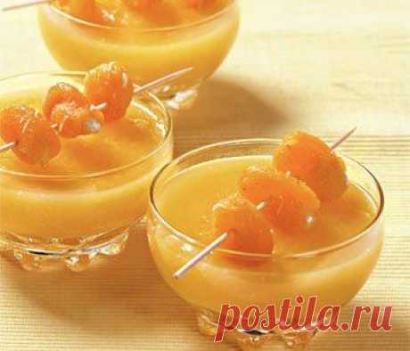 Кисель из кураги с молоком