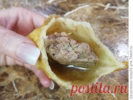 Хрустящие чебуреки с сочной начинкой. Пошаговый рецепт с фото