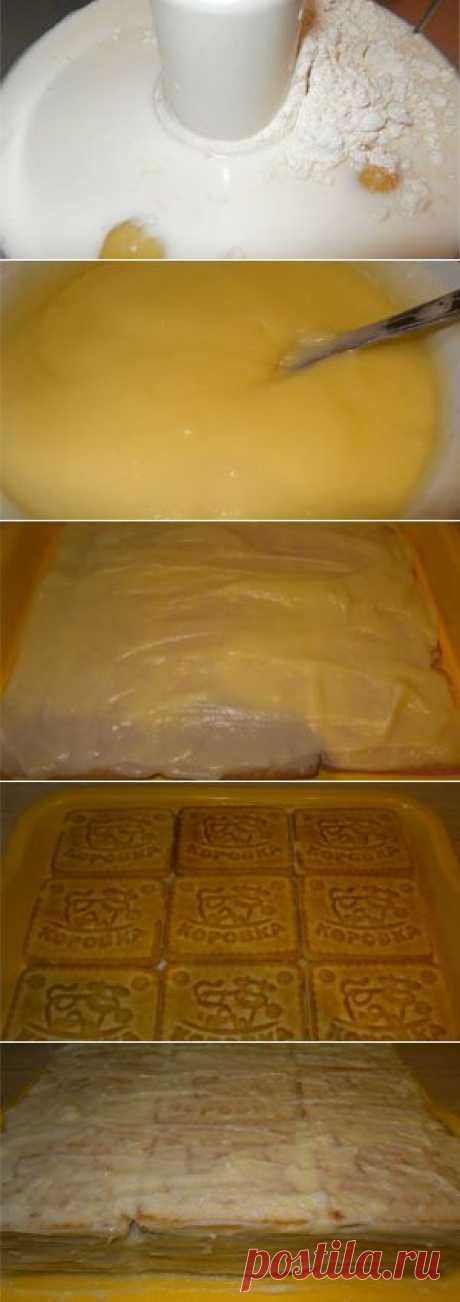 Торт из печенья на быструю руку