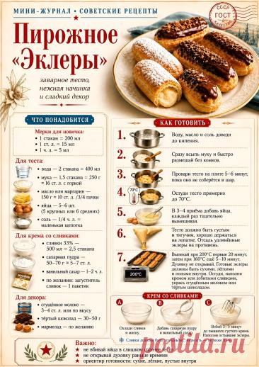 Пирожное "Эклеры"