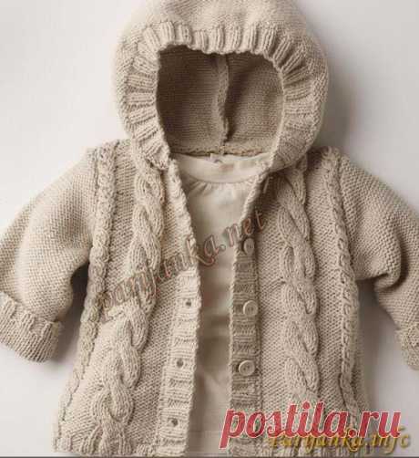 Пуловер с капюшоном  10 и 19*31 ( Фильдар )